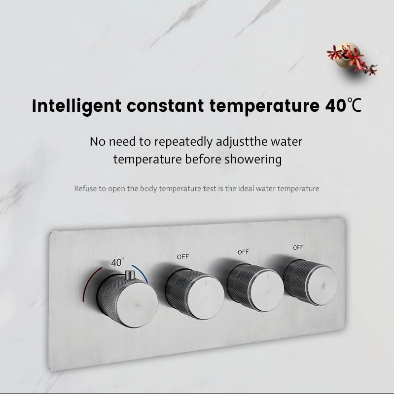 Bathroom Concealed Thermostatic Mixer Shower Faucet