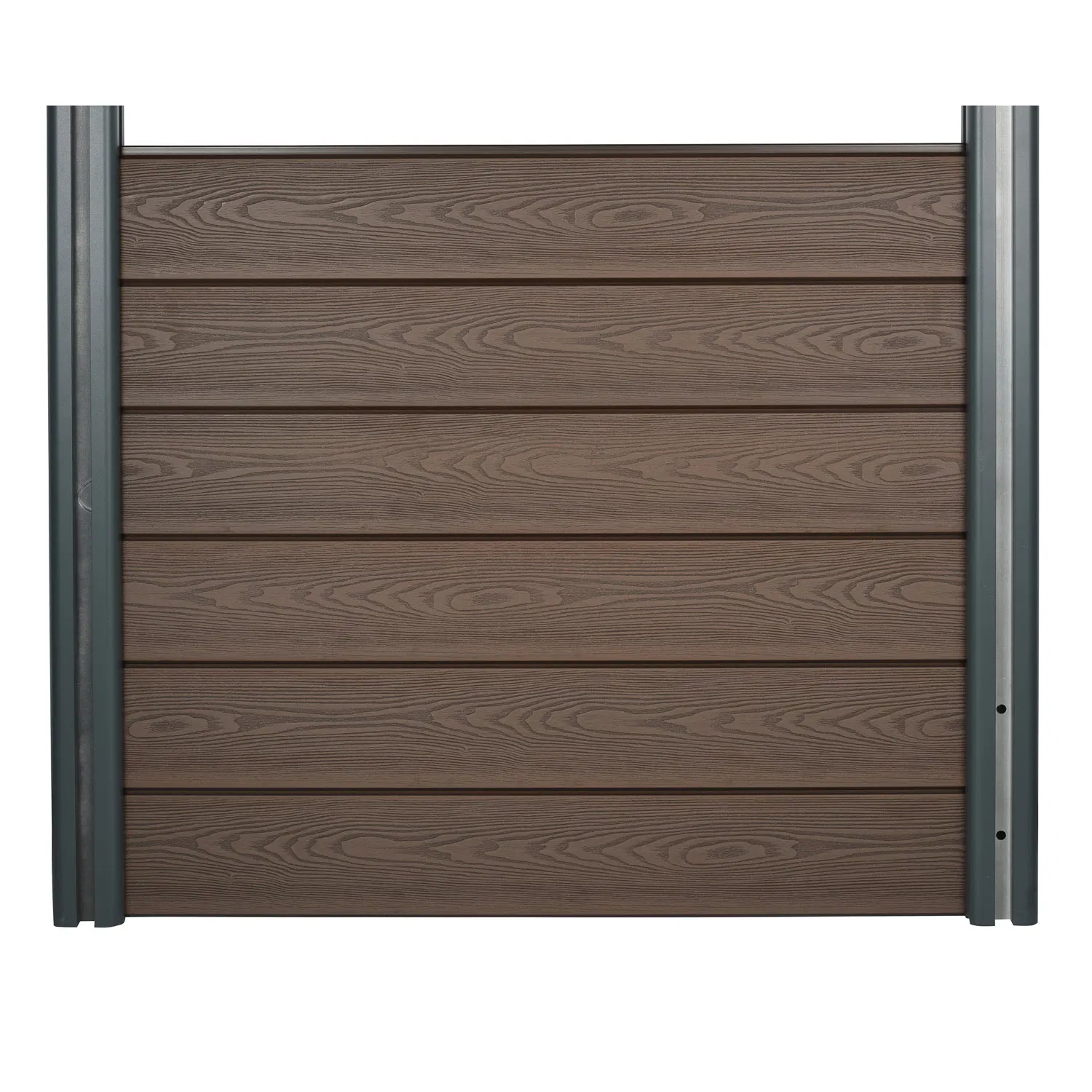Wood Grain Texture Waterproof Easy Installation WPC Wood Plastic Composite Fence with EU Certification