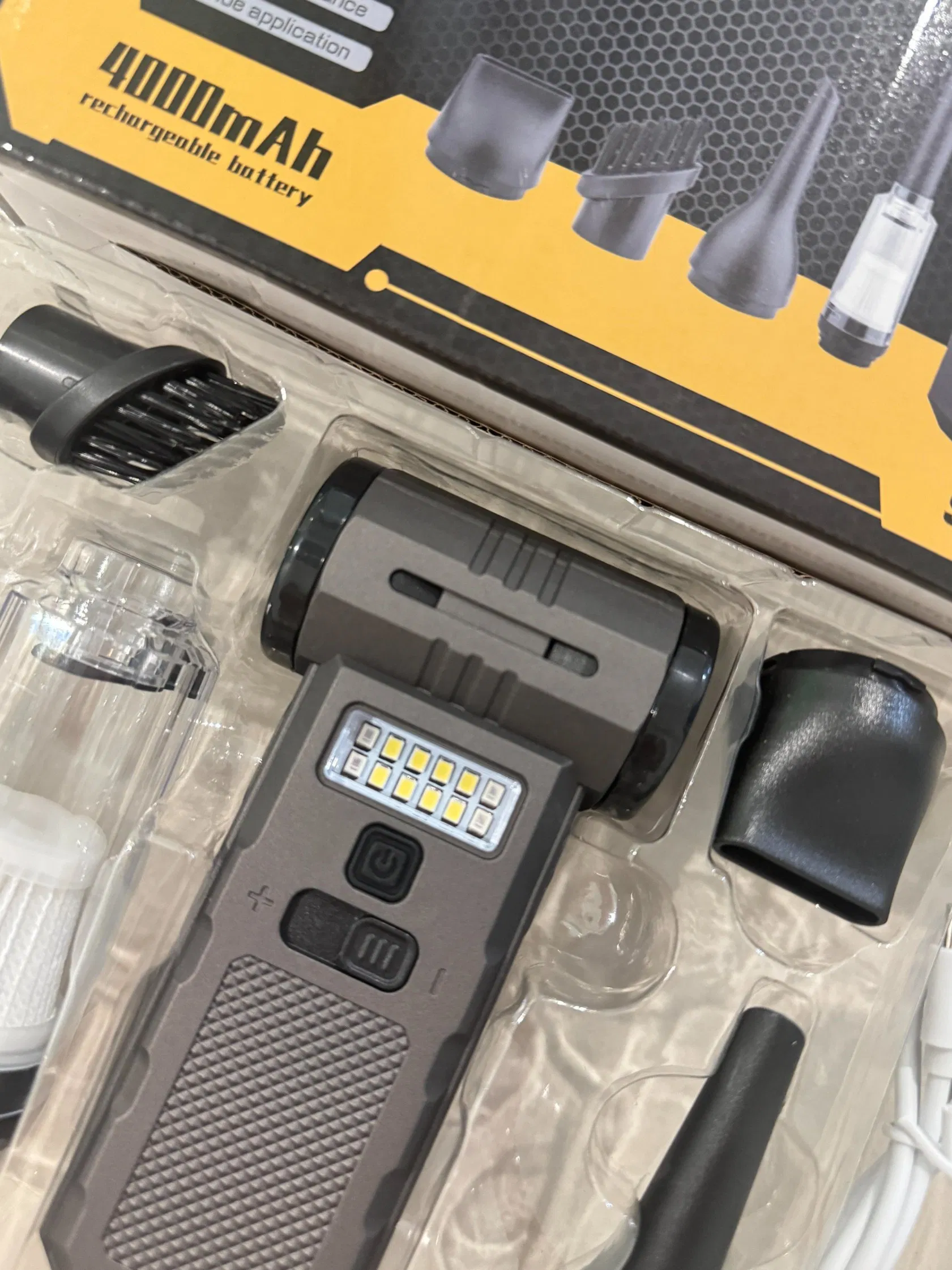 Мощный ручной воздуходув для авто с регулировкой скорости