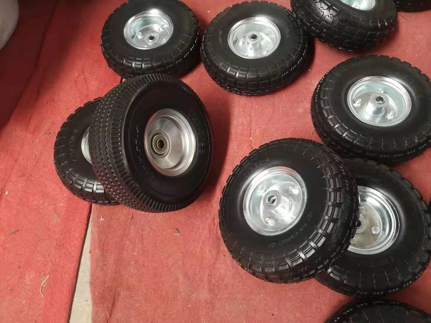 Maxtop Polyurethane PU Foam Flat Free Trolley Wheels