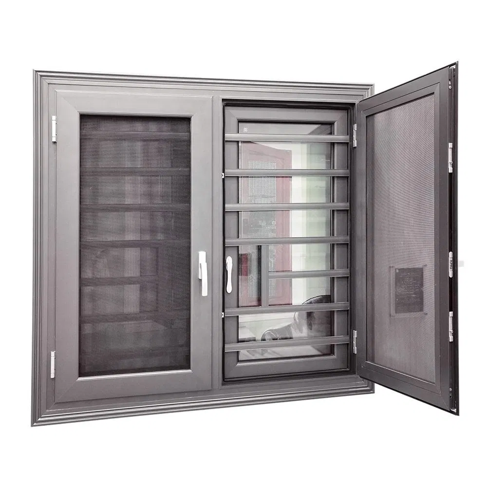 Factory Price Customizable Double Glazed Metal Aluminium Casement Windows with Screen