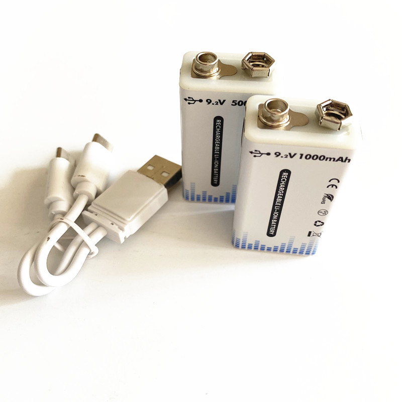 650mAh Battery Li-on 9V USB Rechargeable Lithium Ion Battery