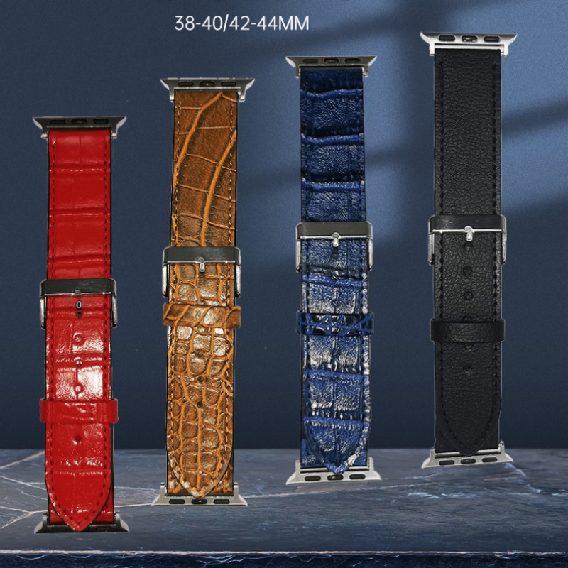 Wholesale Custom PU 38 40 42 44 Silicone Bracelet Smart Watch Strap