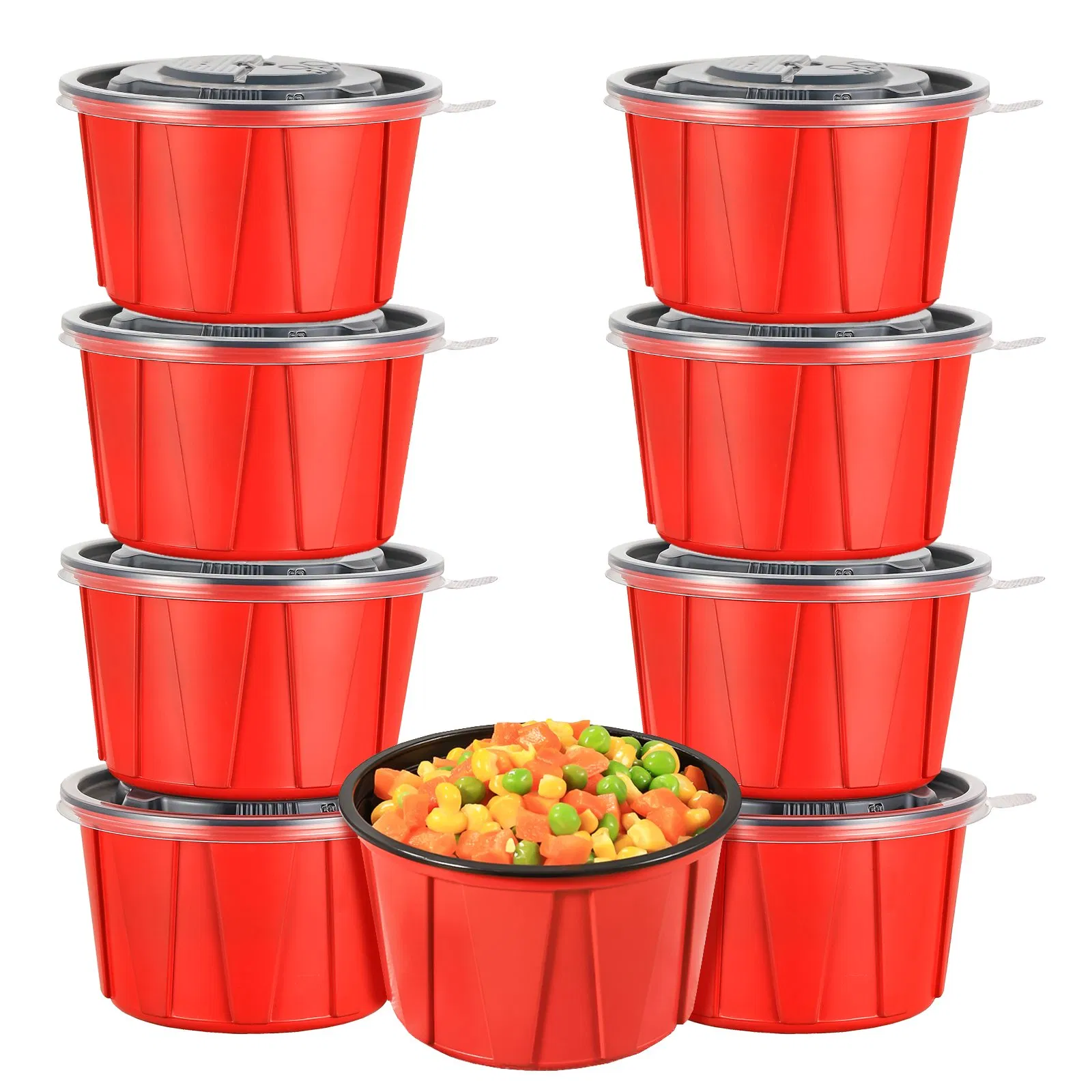 Otor Meal Prep Food Container Sets with Airtight Lids Deli Container Bento Box Lunch Boxes Take Away Food Storage Two-Color Process Stackable Reusable BPA