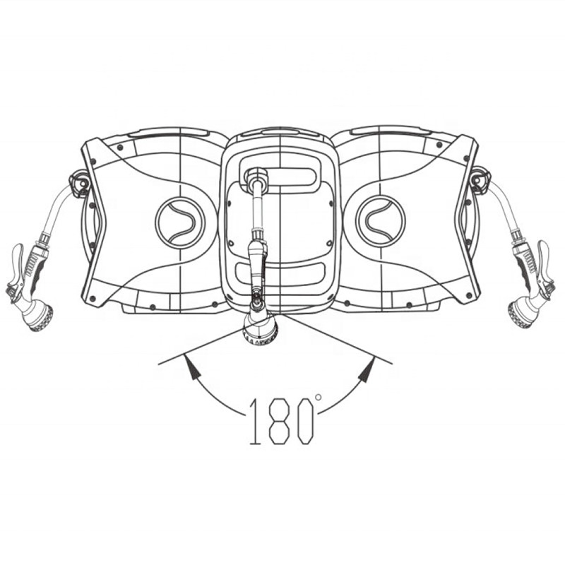 Household Anti UV Starmatrix Gartenkraft 5/8" Hose Reel Rollup