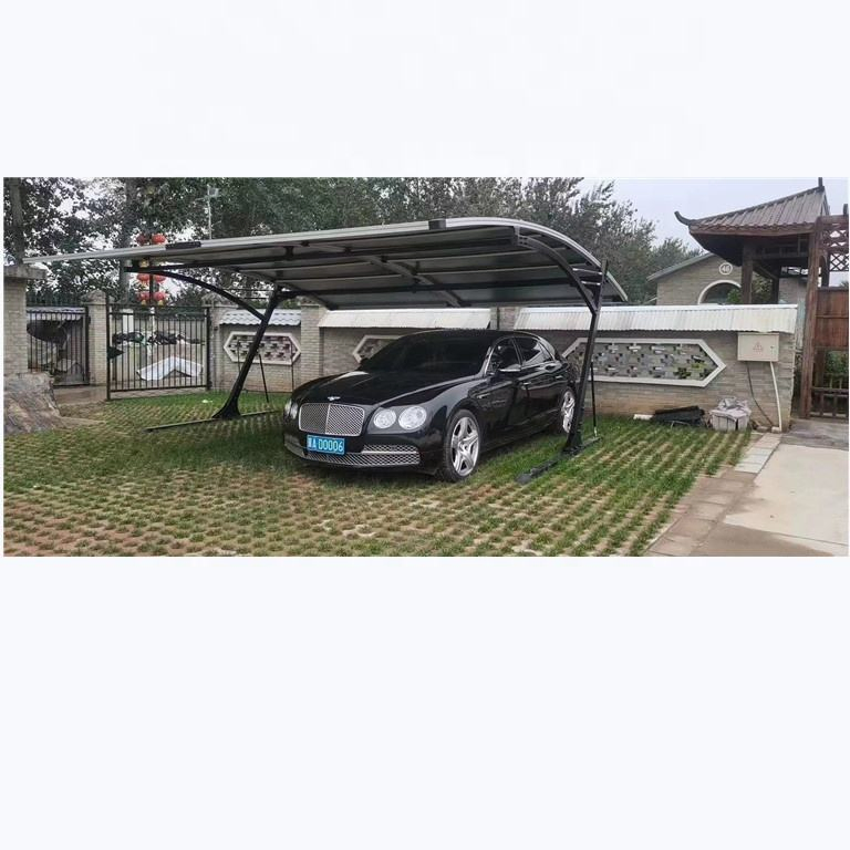 Home PVDF Roof Wind Resistant Double Solar Garages Canopies Carport for Car Port Parking Shelter