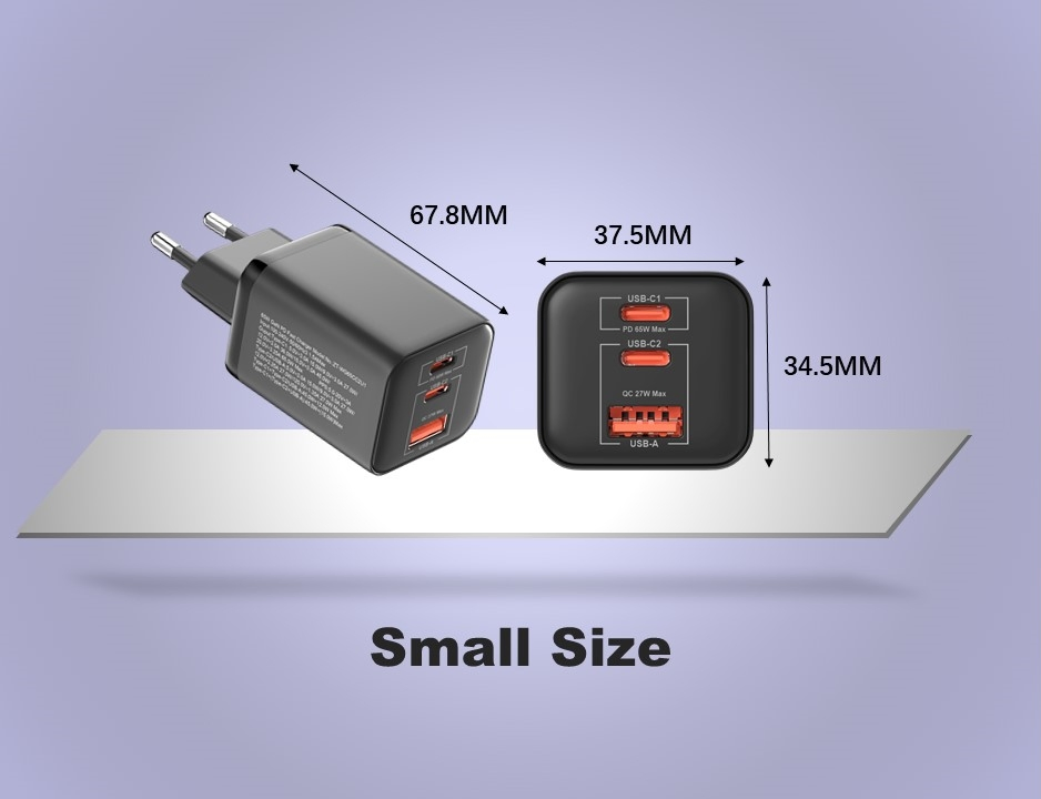 65W GaN зарядное устройство для телефона, быстрая зарядка