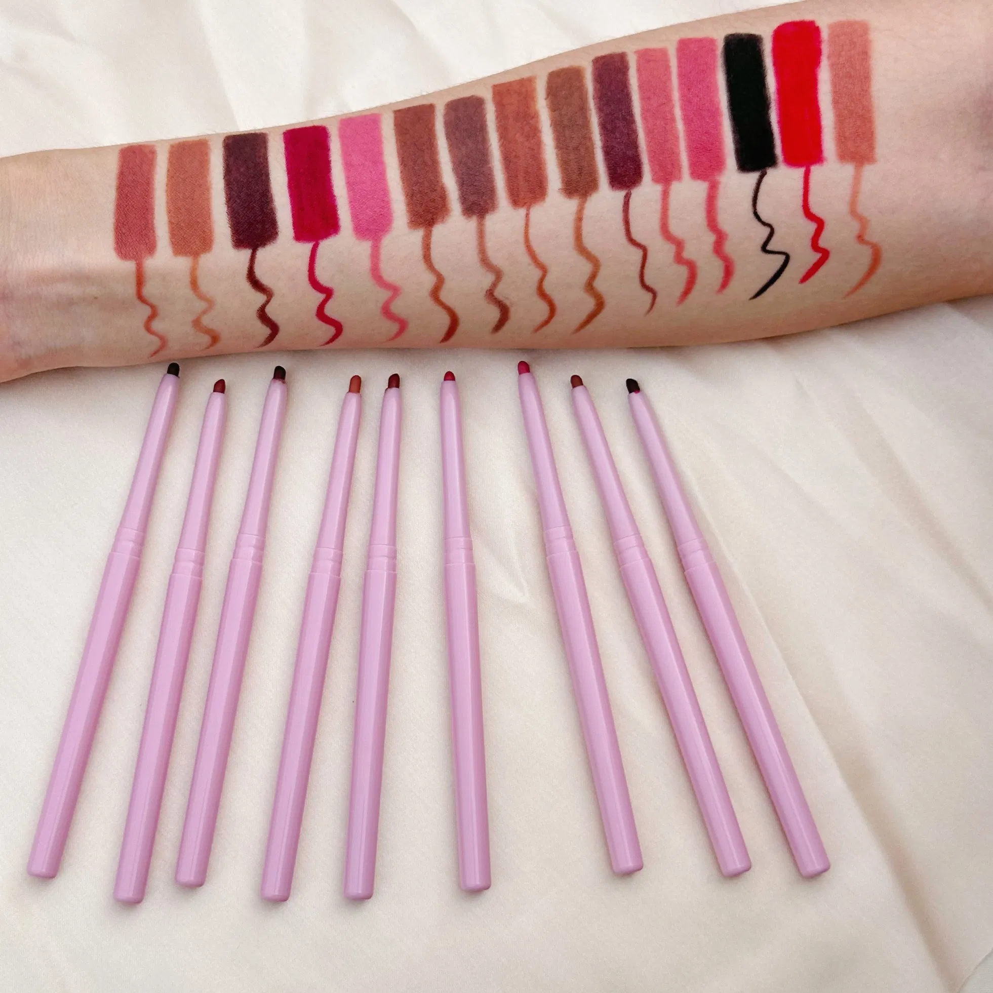 Popular Retractable Lipliner Nude Tube Vegan Brown Cream Lip Liner