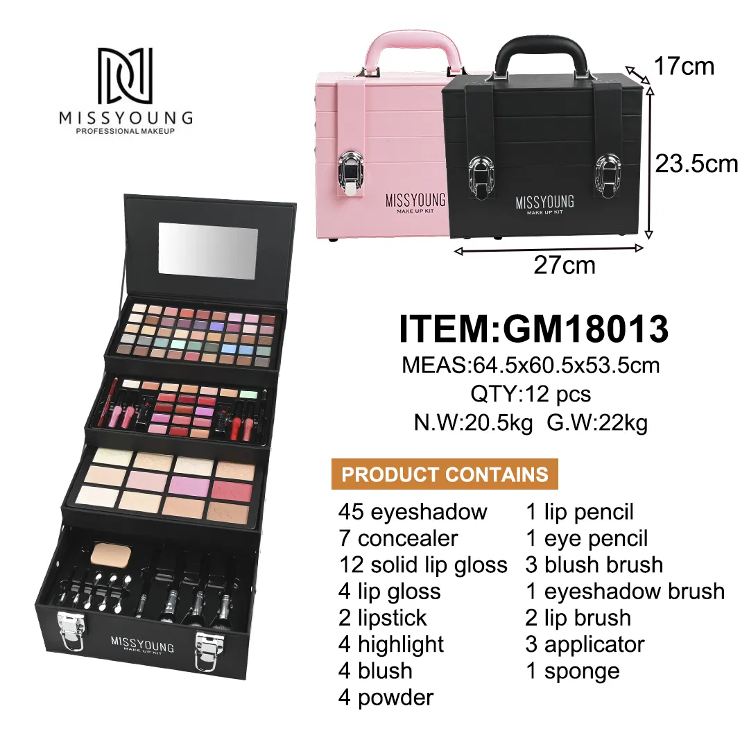 Complete Makeup Set for Stunning Looks: Glamorous Beauty Collection Makeup Box