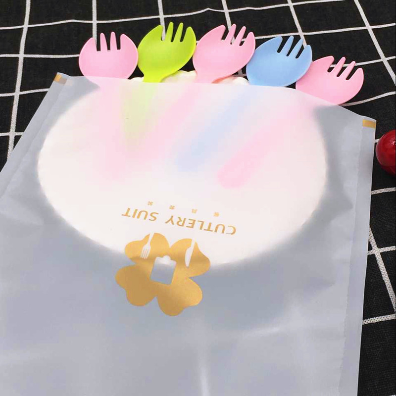 High Quality Plastic Disposable White Spoon Knife Fork for Cake