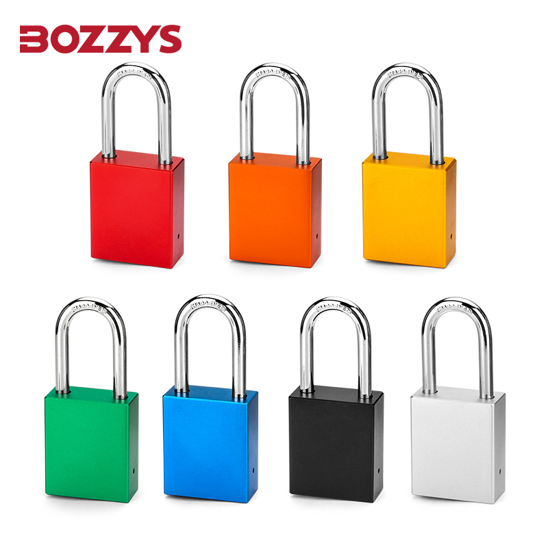 Compact Anodized Automatic Pop-up Aluminium Padlock for Industrial Lockout-Tagout
