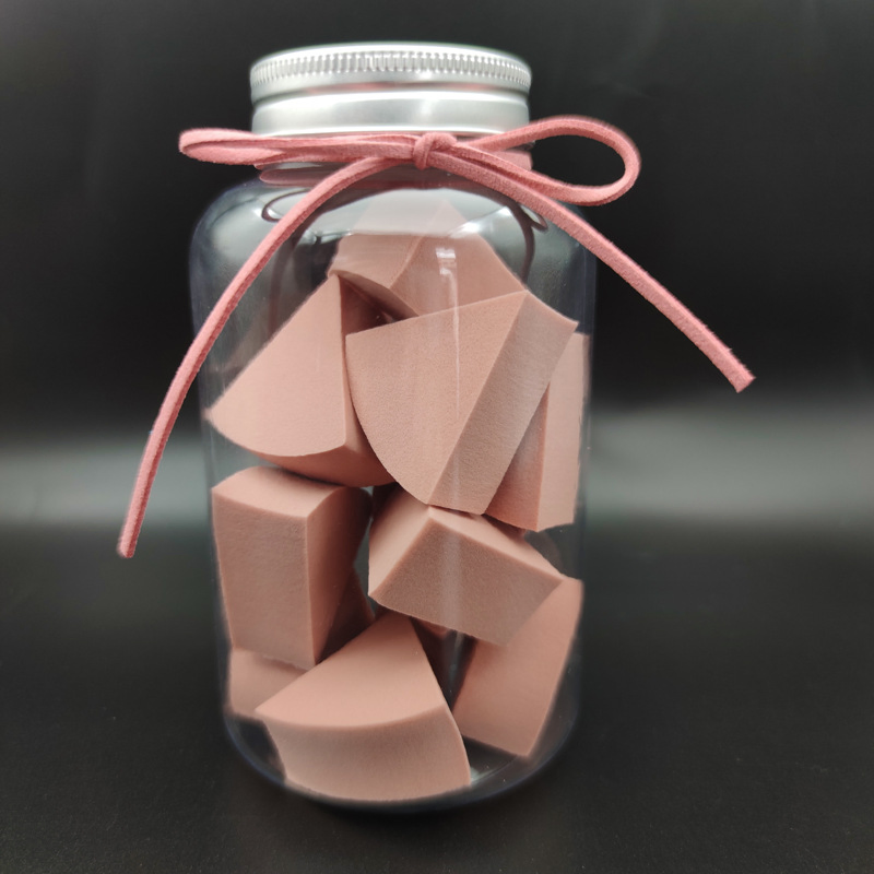 Factory Wholesale 12PCS Triangle Shape Microfiber Latex Free Mini Colorful Beauty Cosmetic Puff Makeup Sponge