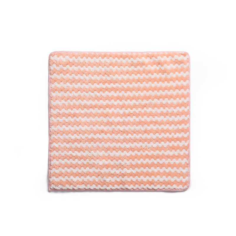 Household Cleaning Kitchen Remove Oil Household Thickened Wave Dish Cloth Rag