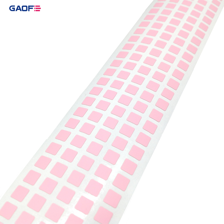 5mmx5mm Customized Pink Adhesive Heat Resistant 300 Degree for PCB Board Polyimide Film High Temperature Label
