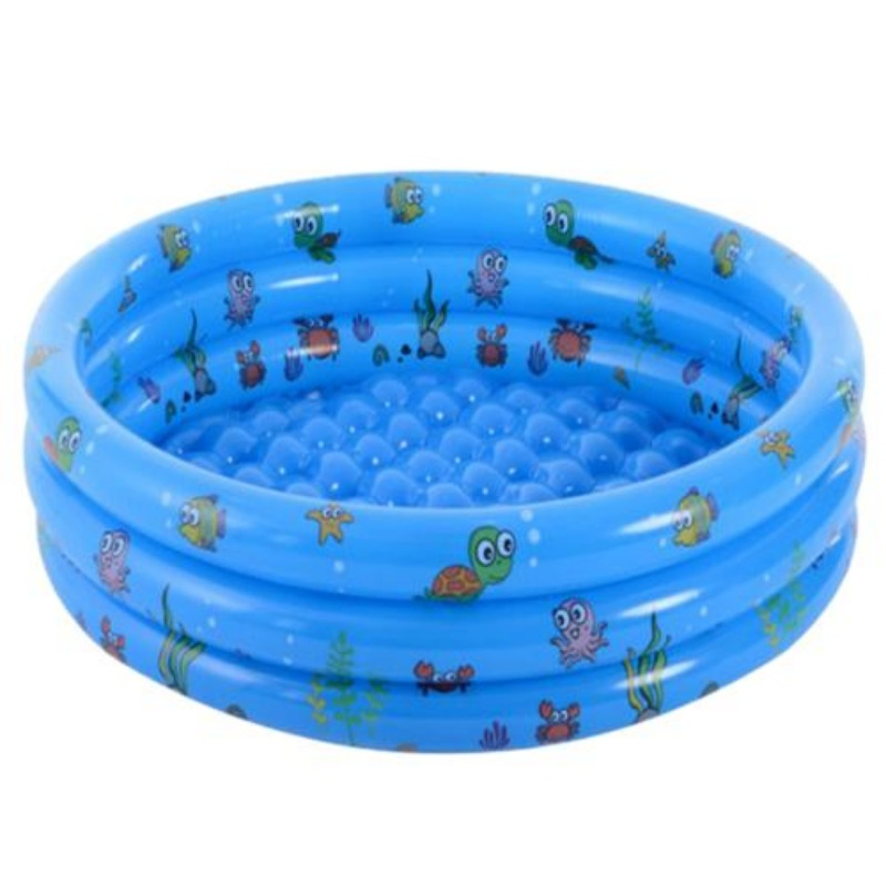 Thick Family Children Inflatable Three-Color Option Pool Durable Anti-Slip Baby Bathtub