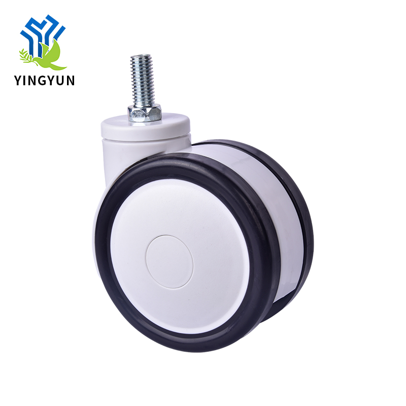 Double Face Plastic Hospital Medical Bed Brake Caster Wheels