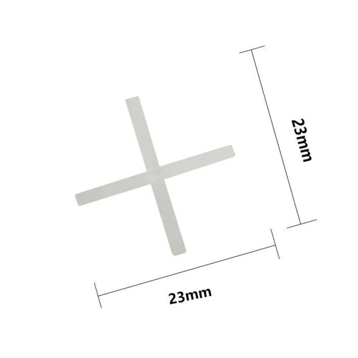 Hot Sale New PE Material White Length 23mm Cross Tile Spacer