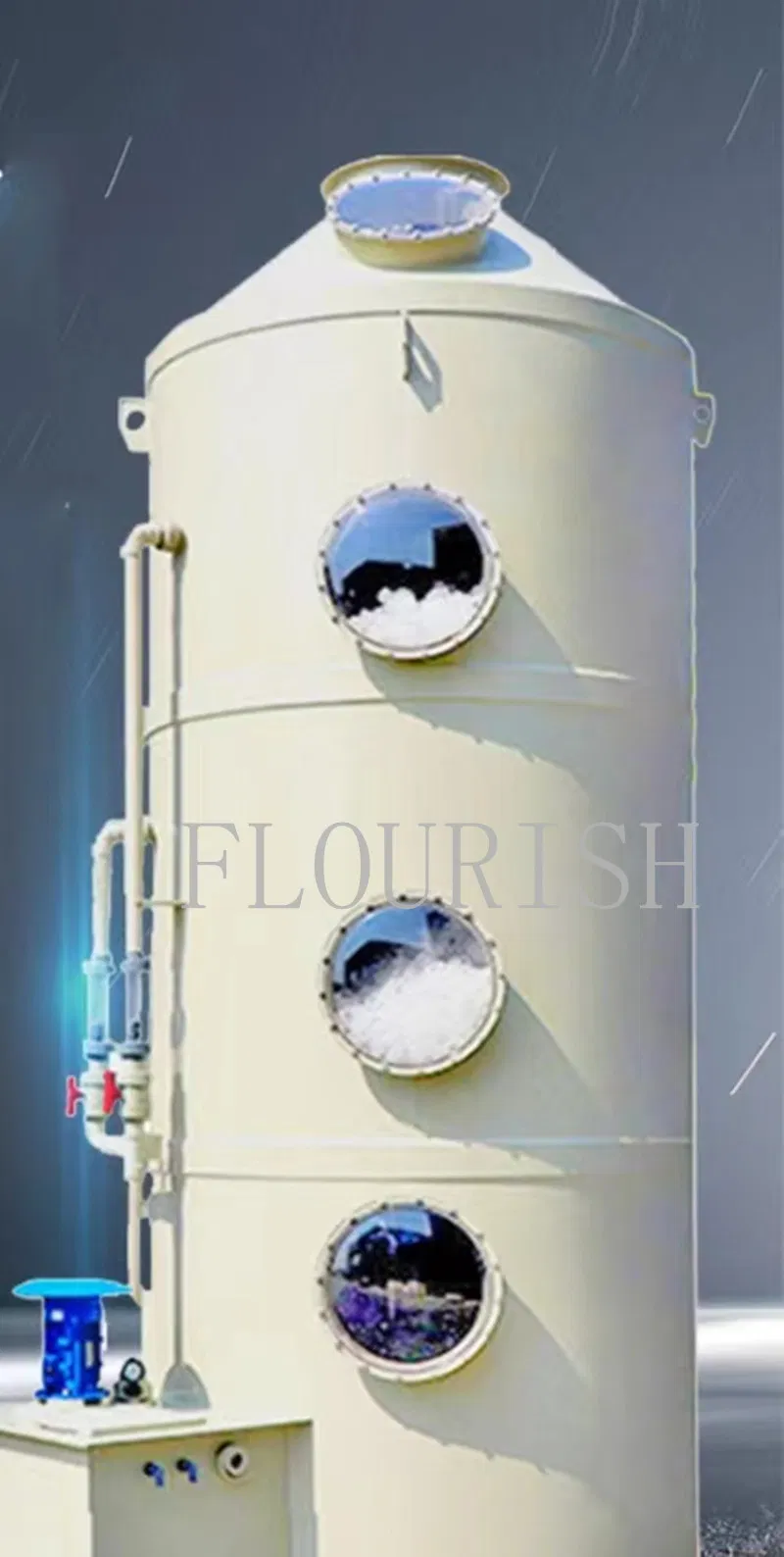 Spray Tower Waste Gas Treatment Equipment for Air Purifier
