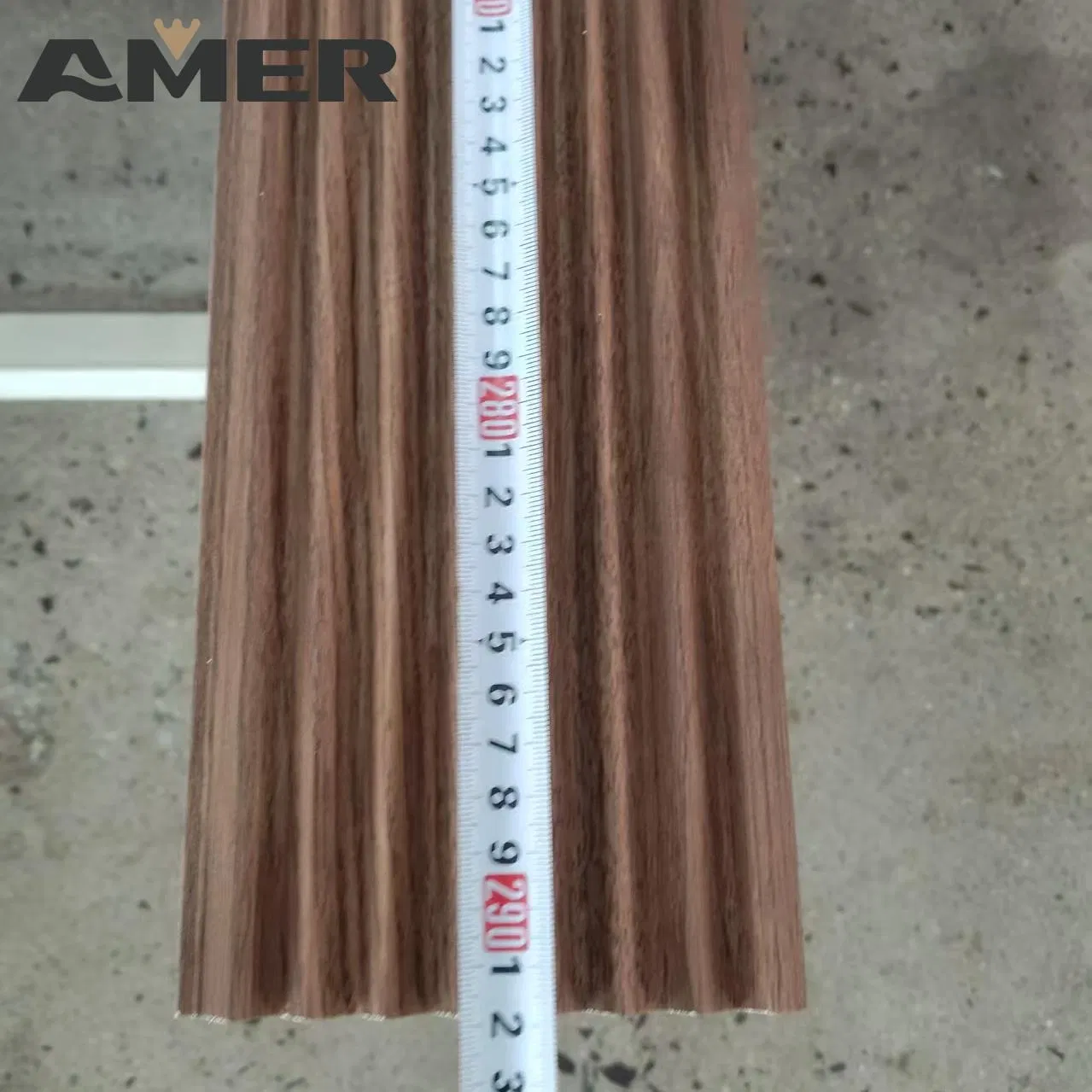 Modern Decorative Material Manufacturer Fluted 3D Water Proof PS Wall Panel Flat Wall Panel