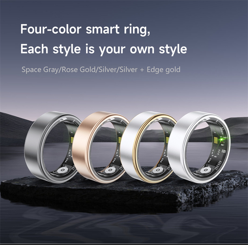 2025 Sr06tiktok Control Wearable Health Tracking Devices Android Ios Finger Man Woman Lady Girls Smart Health Ring Smart Ring