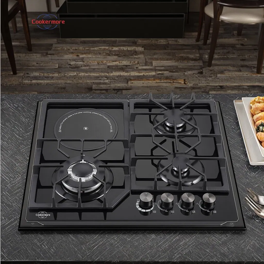 Cm407 Idea Electric Combi Stove Stainless Steel 4 Burner Gas Hob
