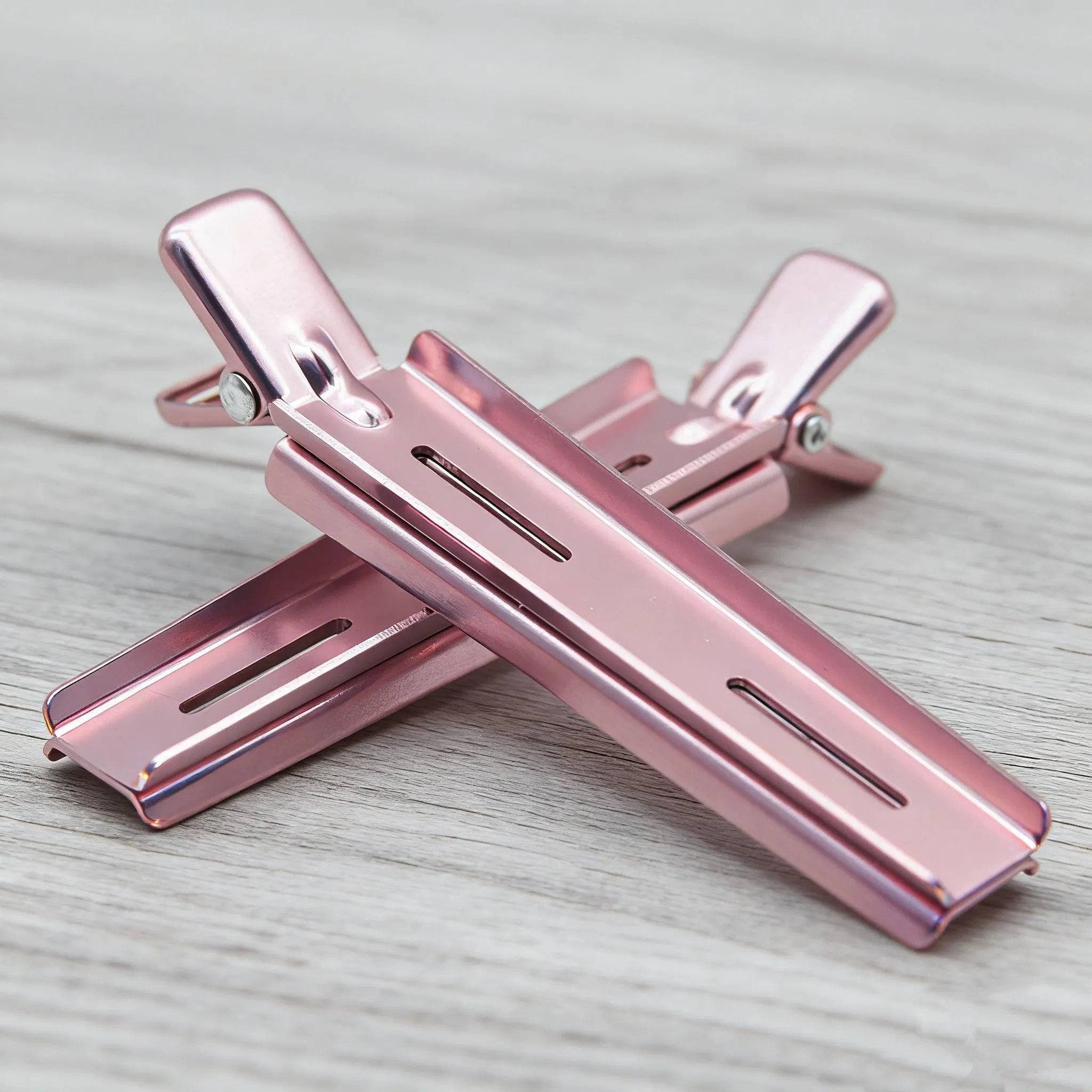 Алюминиевые зажимы для волос Rose Gold, 10 см