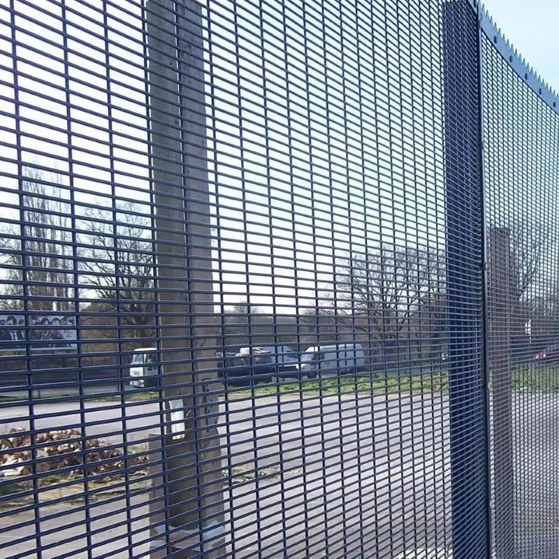 PVC Coated Clear View Fence Panel Anti Climb Privacy Welded Mesh Fencing 358 High Security358 Fence Panel