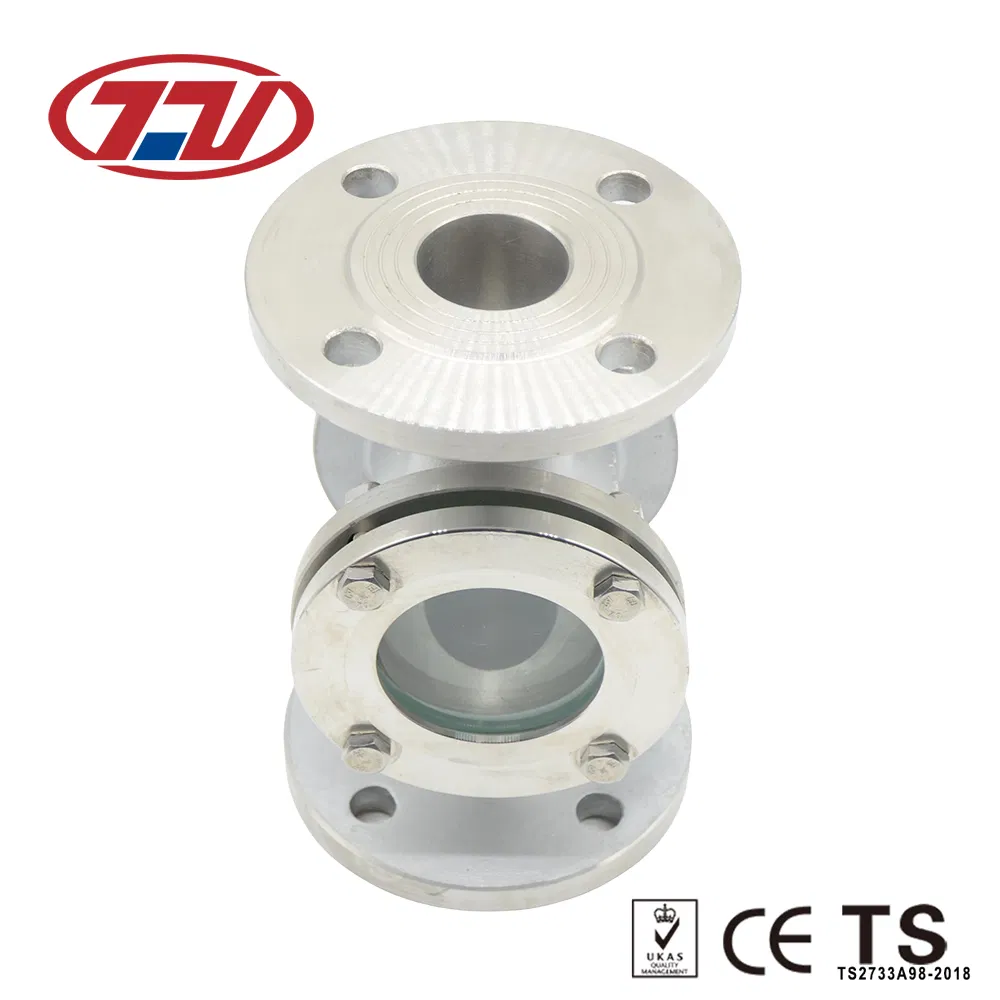 Stainless Steel Tubular Cross Type Corrosion Resistant Flange Sight Glass