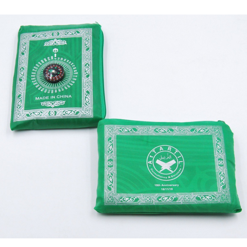 100cm*60cm Multi Color Muslim Compass Prayer Carpet Pray Mat with Ramadan Decoration