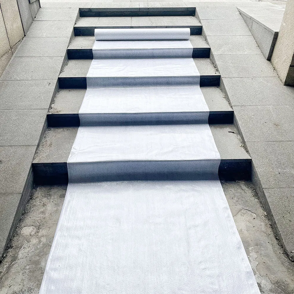 Nonwoven Needle Punched White Easy Sticky Painter Felt with PE Film