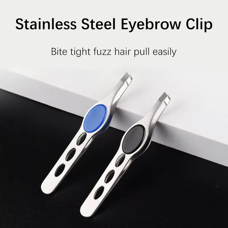 Custom Stainless Steel Beauty Eye Hair Removal Tool Eyelash Extension Eyebrow Tweezers