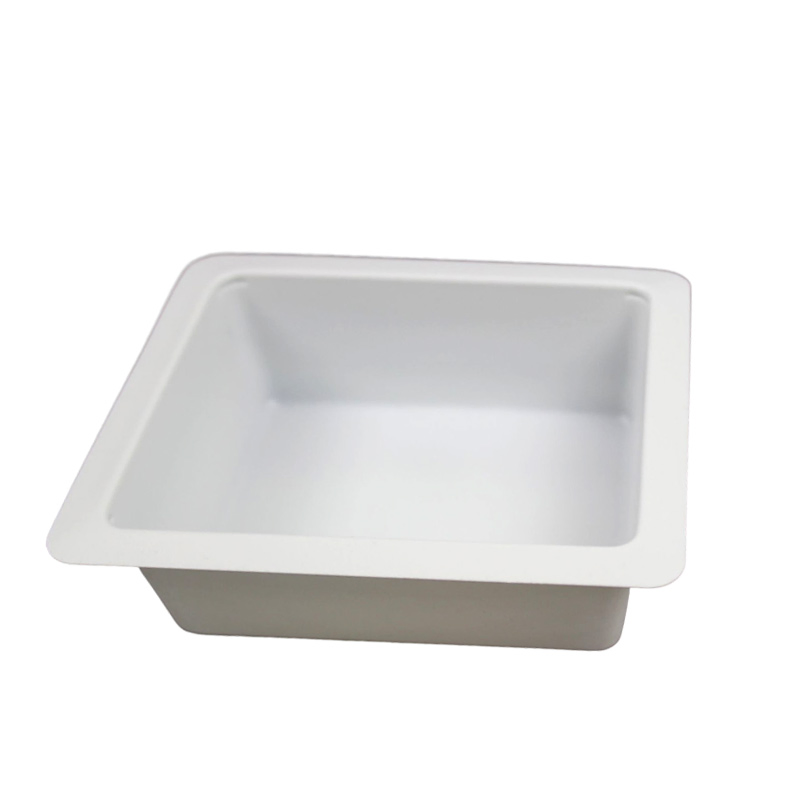 Party Supply Disposable Plastic Tableware 130mm Length Tofu Box White