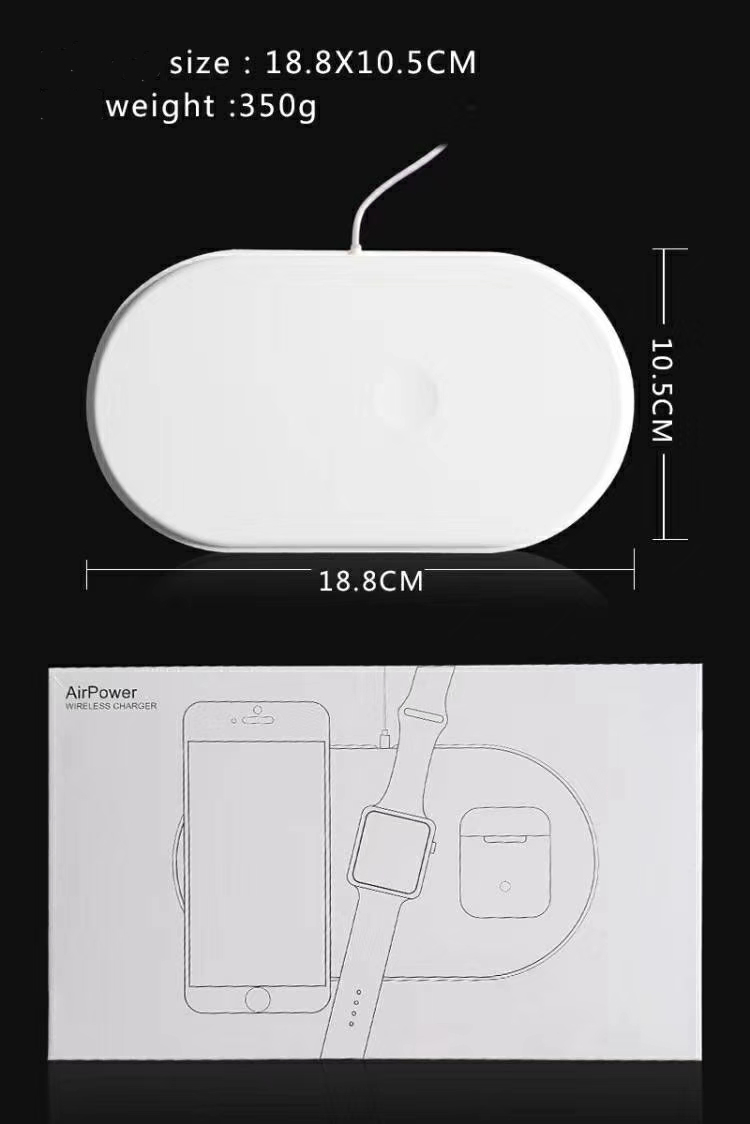 Универсальная беспроводная зарядка Airpower Qi для iPhone