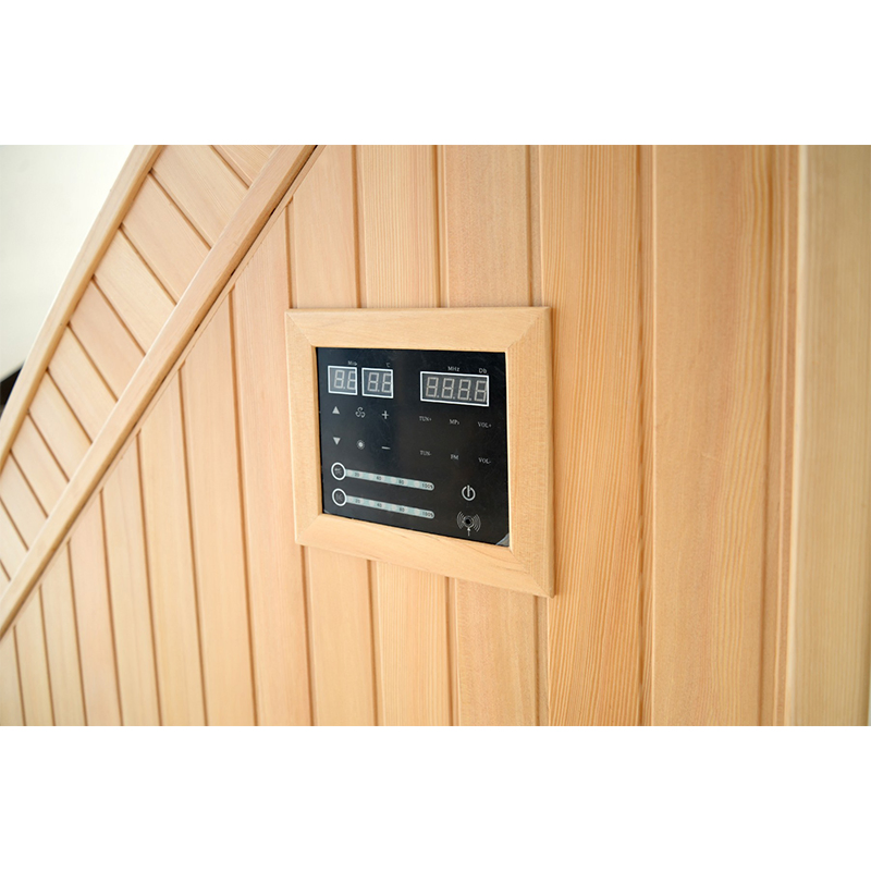Sunrans Canadian Hemlock Wood Sauna Home Use Small Far Infrared Sauna Room for Half Body