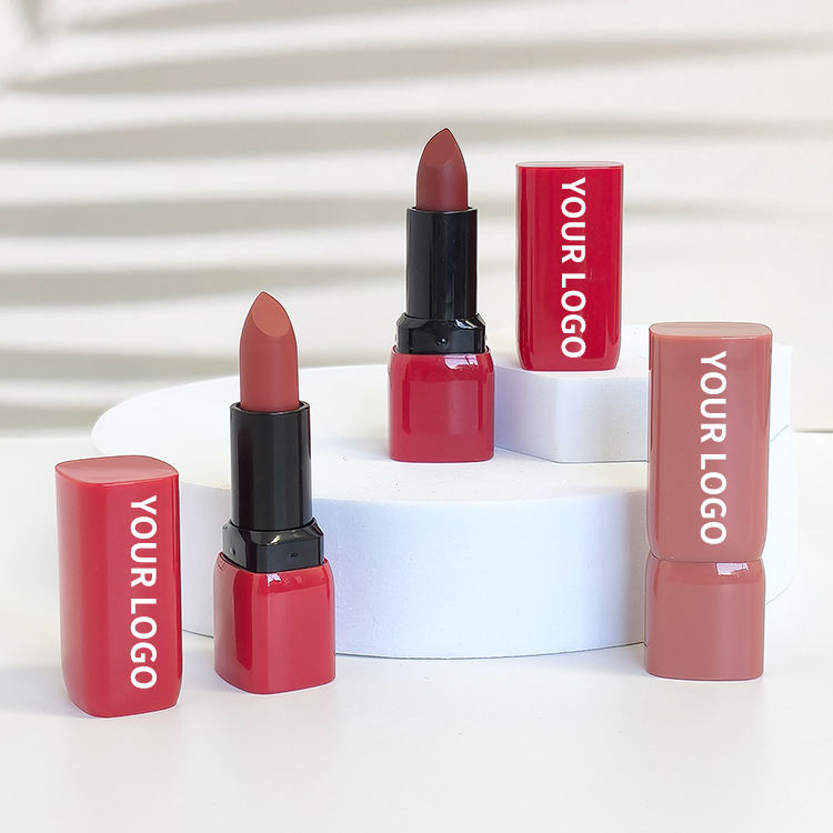Square Lipstick with Frosted Matte Look for Vibrant Color