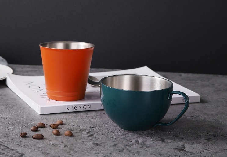 Wholesale Environmentally Reusable Coffee Mug Stainless Steel Water Cup