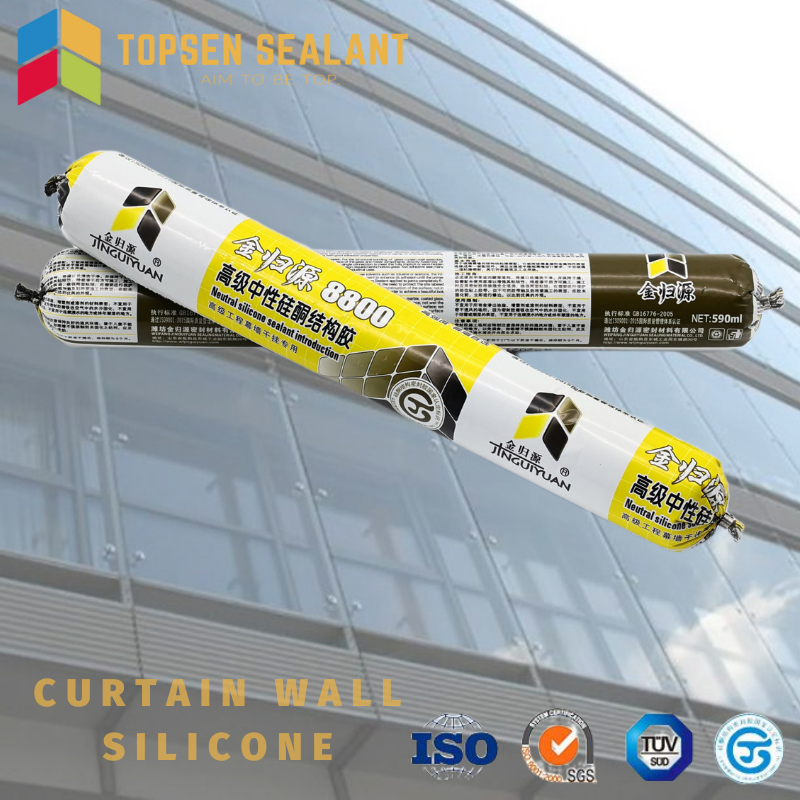 Neutral Structural Silicone Sealant RTV Glue for Bonding Glass Curtain Wall Project