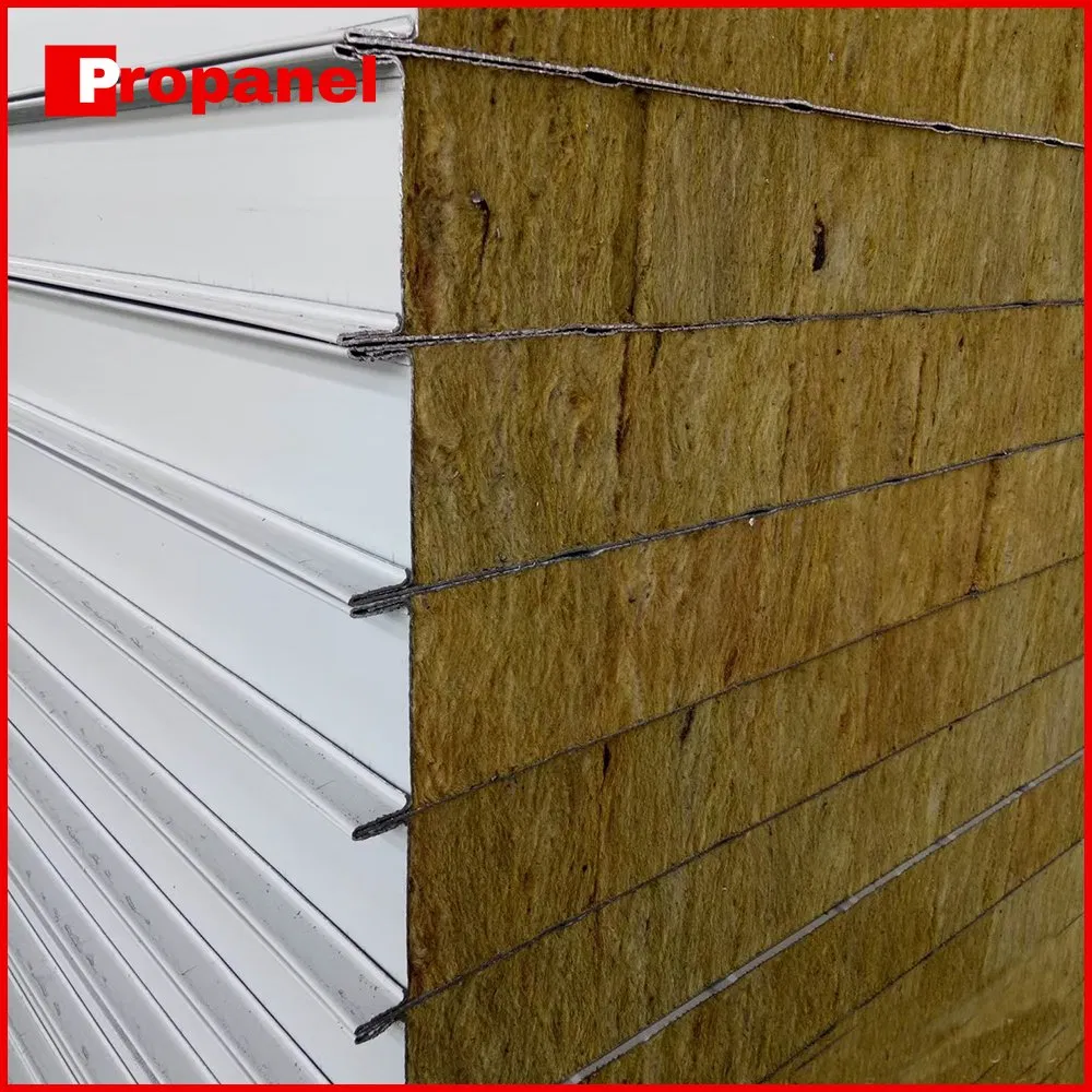 Low-Cost 50mm/75mm/100mm/120mm/150mm EPS/Rock Wool/PU/PIR Roof Wall Sandwich Panels for Prefabricated Workshop Warehouse