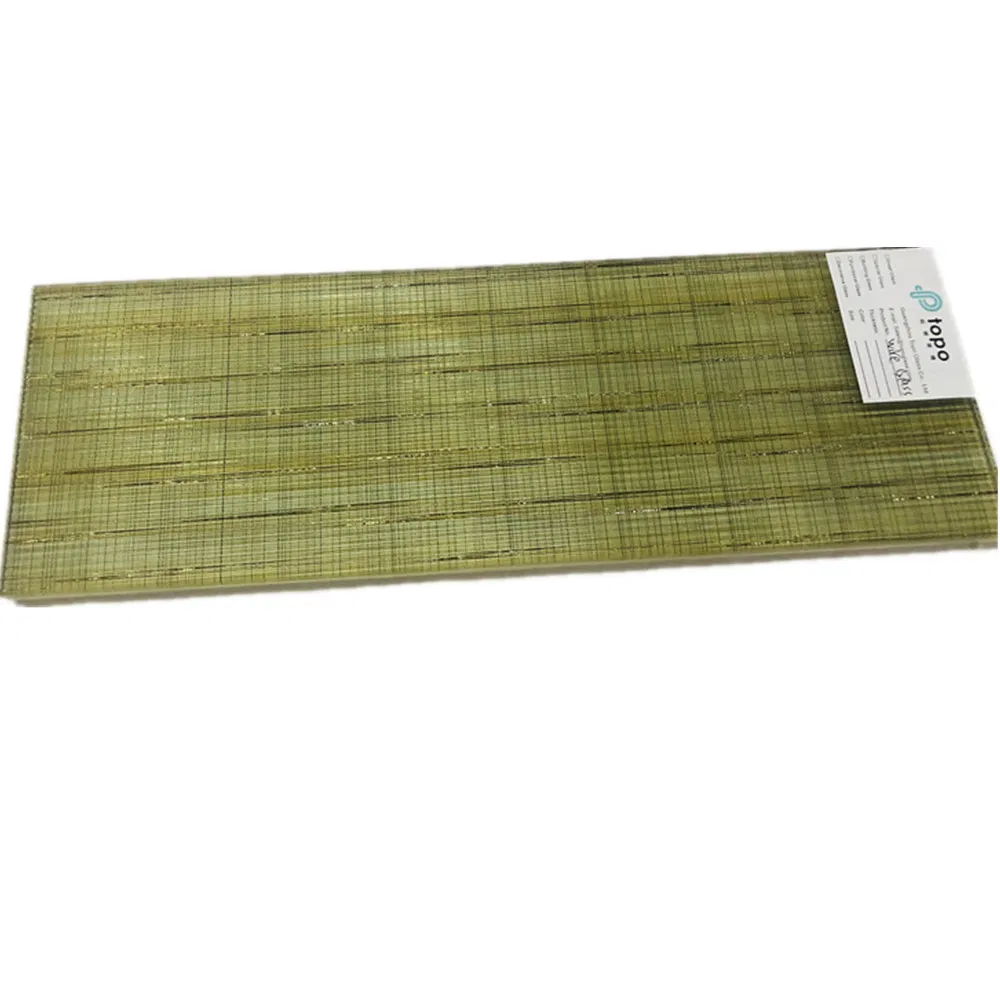 Best Quality Laminated Metal Wire Mesh Art Glass (PLW-TP)