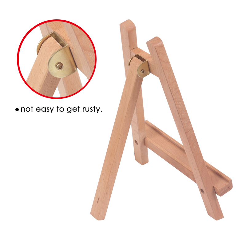 Foska Portable Size Elegant Beech Wood Adjustable Tripod Easel for Artists Painting