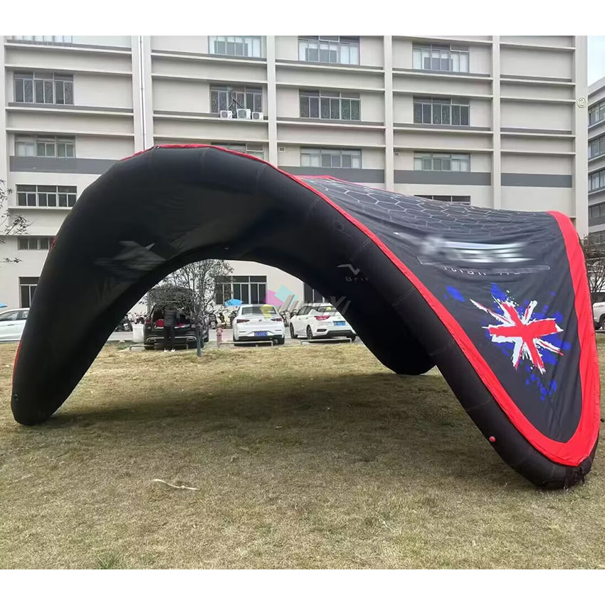 Custom Printed Logo Advertising 20ft Inflatables Sealed V Tent Big Gazebo V-wing Canopy for Outdoor Event