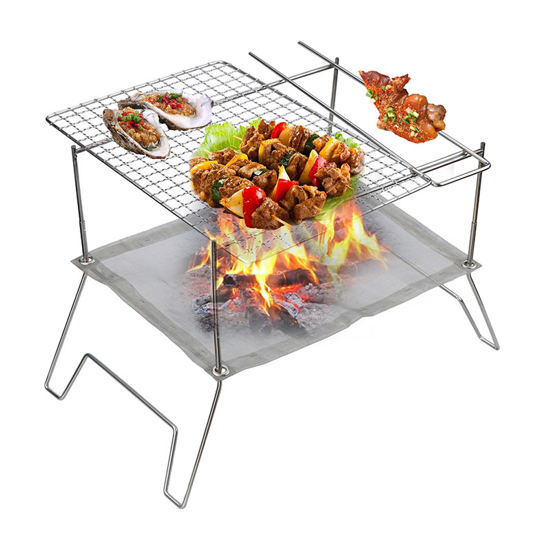 Wholesale Household Stainless Steel Barbecue Field Charcoal Grill