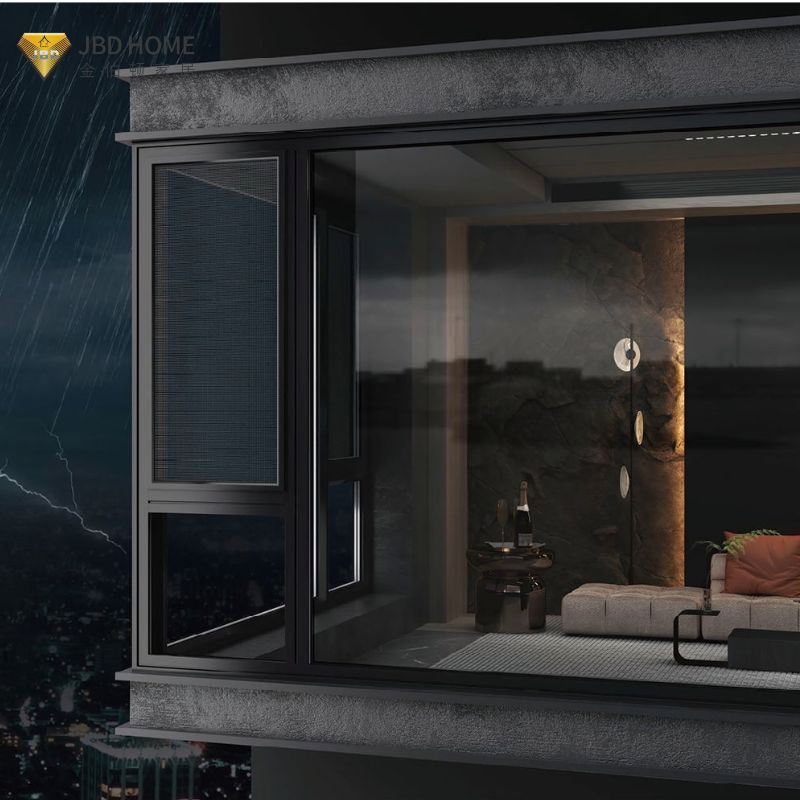 Premium Casement Window with Tempered Glass and Low-E Coating