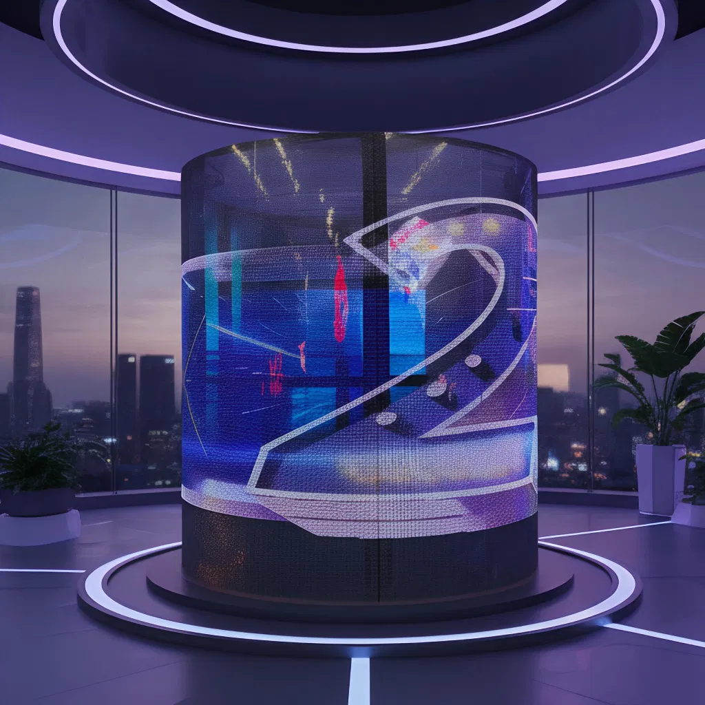Flexible Transparent LED Film Screen for Window Projection Advertising