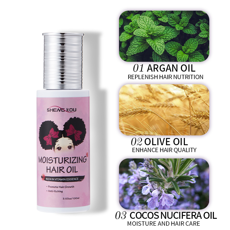 Private Label Scalp Care Argan Oil Vitamin Essence Promote Hair Growth Nourishes Hair Oil