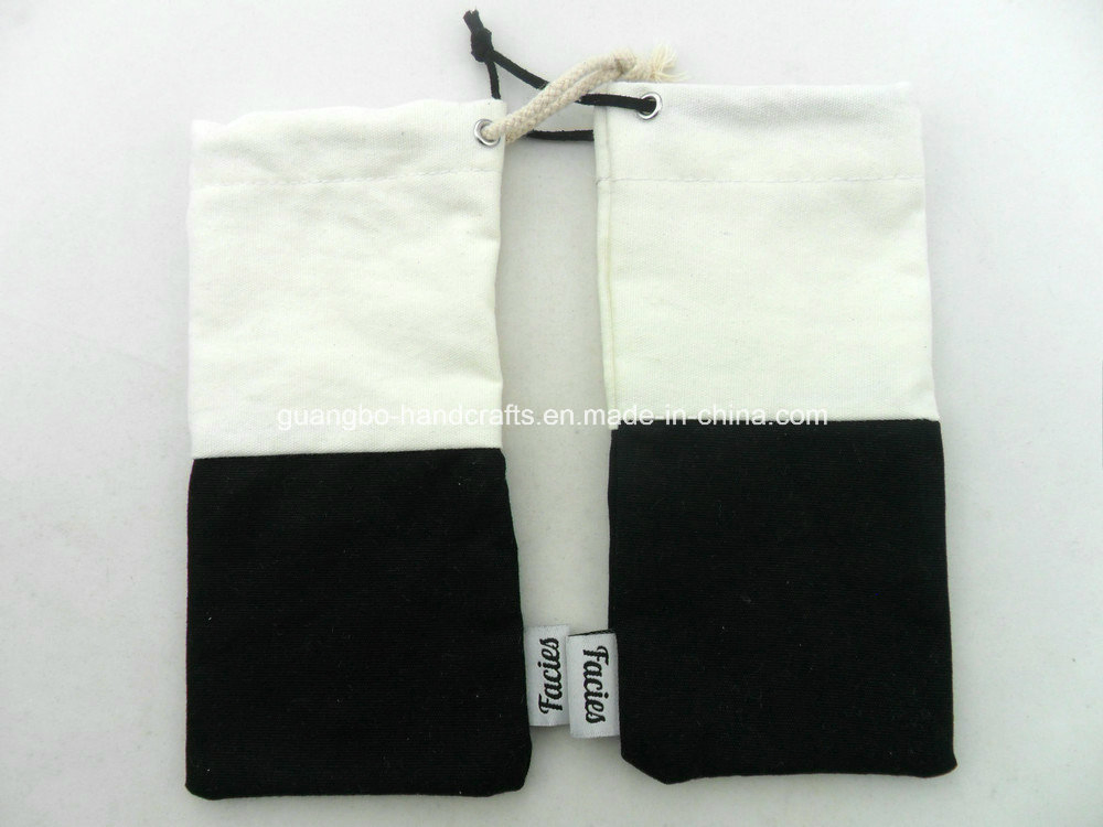 Custom Orange Drawstring Spectacle Bags