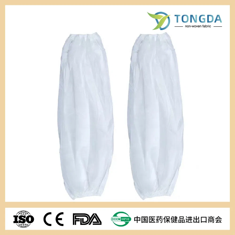 Wholesale machine made Disposable PE Sleeve Cover with Elastic disposable oversleeves
