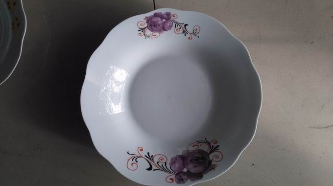9"Soup Plate Cheap Decal Cut Edge Porcelainware Ceramics Tableware