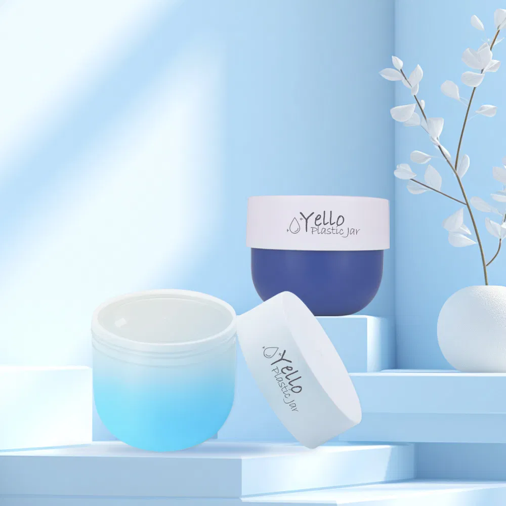 Good-Selling 250ml 300ml Wide-Mouth Plastic Jars for Cosmetic Packaging Body Butter Container Cream Jars