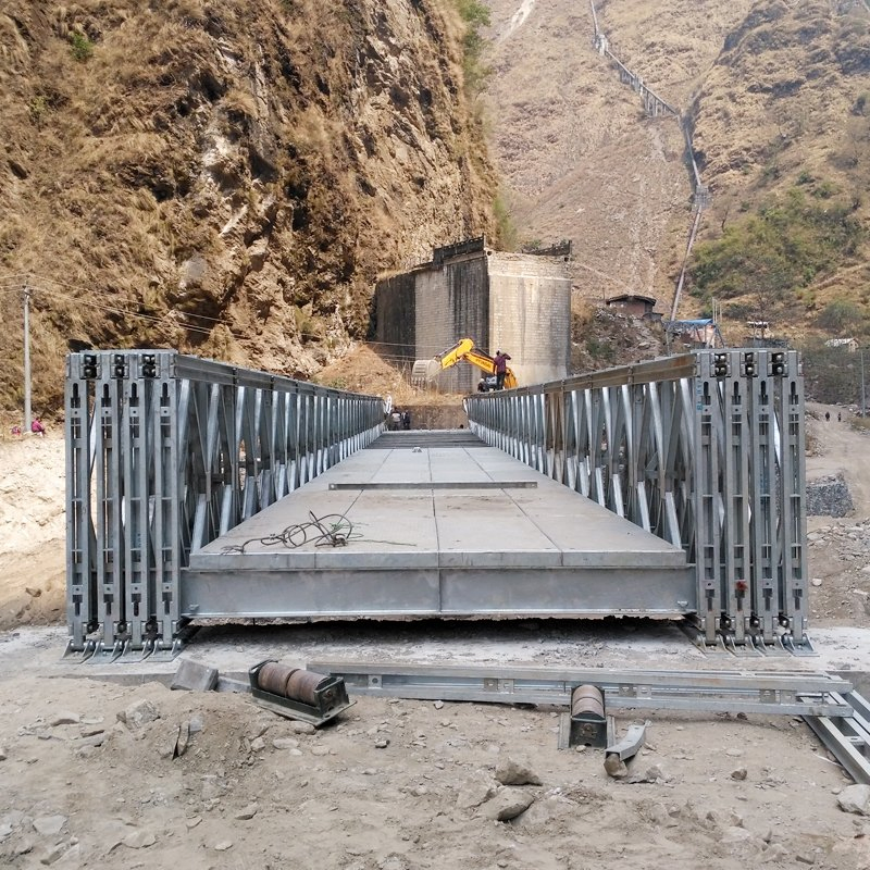 Rescue and Disaster Relief Portable Steel Structure Bailey Suspension Bridge Design